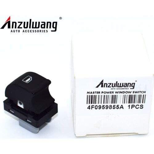ANZULWANG Single Electronic Window Control Switch For AUDI 2005-2012 A3 A6 S6 Q7 4F0 959 855 4F0959855