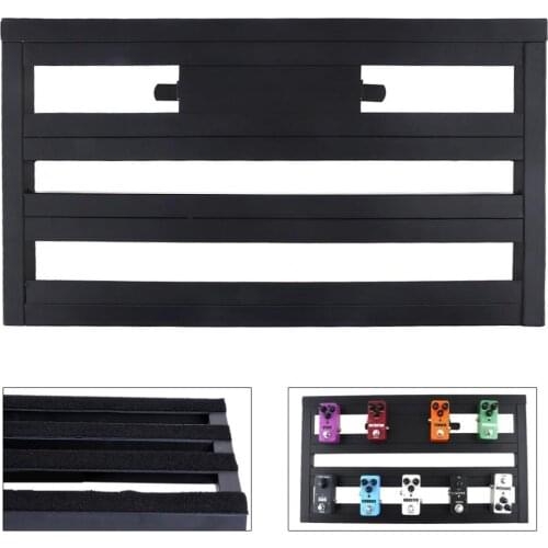 56 x 32cm Durable Guitar Pedal Board Setup Bigger Style DIY Guitar Effect Pedalboard with Installation Accessories