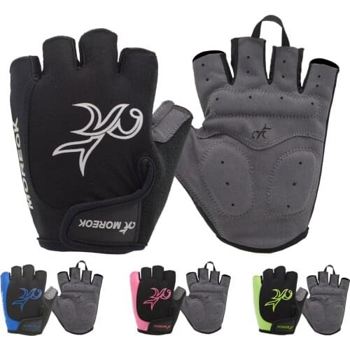 Mountain bike riding equipment short finger gloves damping silicone outdoor sports Half Finger bicycle gloves