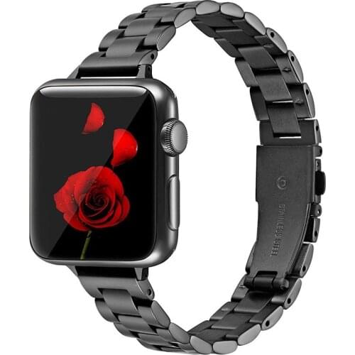 Slim Stainless Steel Band For Apple Watch Series 5 40mm Strap Bracelet For Iwatch Series 6 4 3 SE Band 44mm 42mm 38mm Wristband