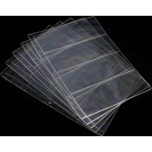 Album Pages 4 Pockets Money Bill Note Currency Holder Storage Collection 1 Sheet