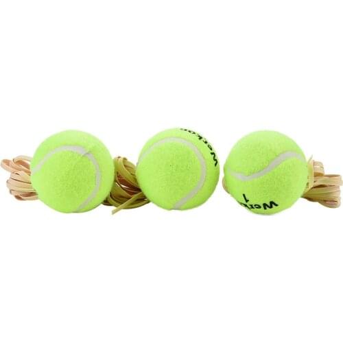 3Pcs Training Tennis Ball Dog Pet Chew Drill Exercise Resiliency Tennis Balls Trainer With String Toy Practice Dropship#0612