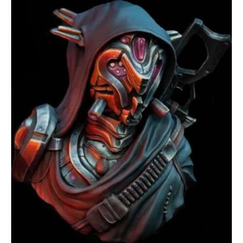 Unassambled 1/10 ancient man bust Resin figure miniature model kits Unpainted