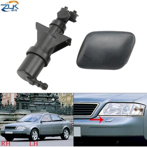 ZUK Headlight Headlamp Water Spray Nozzle Jet Actuator With Washer Cover Cap Case Lid For AUDI A6 C5 1998 1999 2000 2001 2002