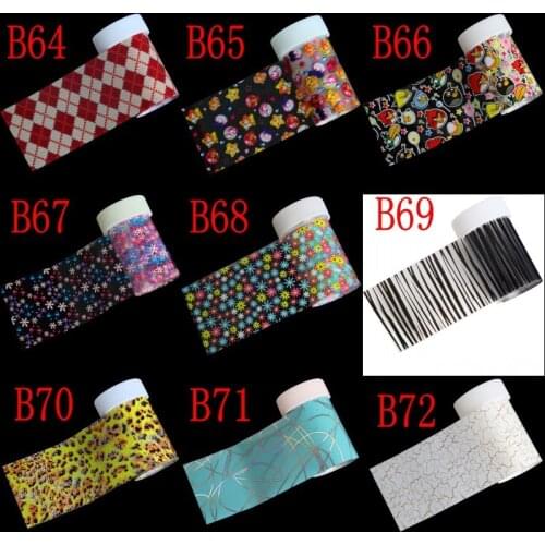 233 Options Nail Art Transfer Foil Sticker Paper DIY Beauty Polish Design Stylish Nail Decoration Tools