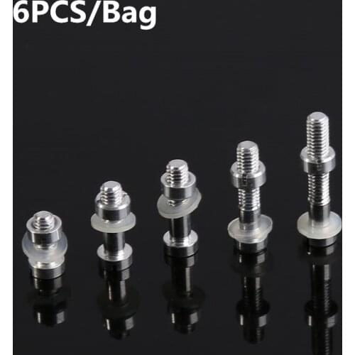 6 PCs/Bag Universal Turntable Headshell Cartridge Mounting Kit Durable Metal Screws Bolts Nuts Washers Accessories