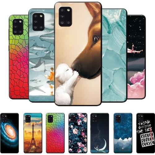Case For Samsung Galaxy A31 Case For Samsung A31 A 31 Sm-A315F 6.4" Protective Phone Cover Soft TPU Silicone Scenery Bumper
