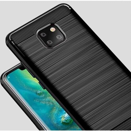 Huawei Mate 20 Pro Case Carbon Fiber Cover Full Protection Phone Case For Huawei Mate20 Pro Cover Shockproof Bumper
