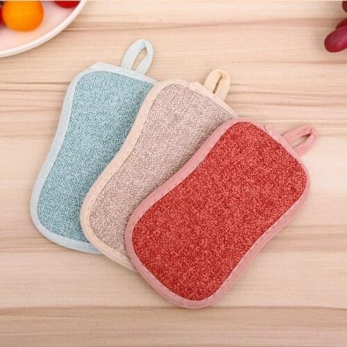 Double Sided Kitchen Cleaning Magic Sponge Kitchen Cleaning Sponge Scrubber Sponges for Dishwashing Bathroom Accessories