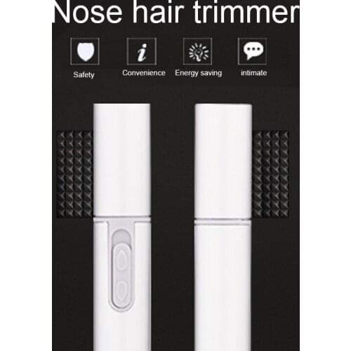 Electric Nose Ear Hair Trimmer Safety Face Care Nose Hair Trimmer for Men Shaving Hair Household Shaver TSLM2 (Without Battery)