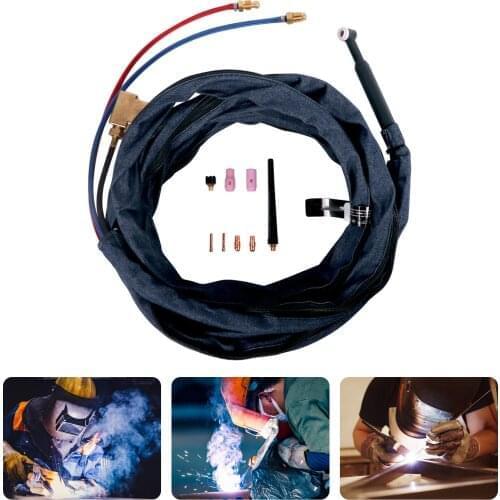 WP-20F TIG Soldering Torch 250Amp Water-Cooled Flexible Heads Welding Kit with 25ft Cable Replacement for Miller 330A/BP