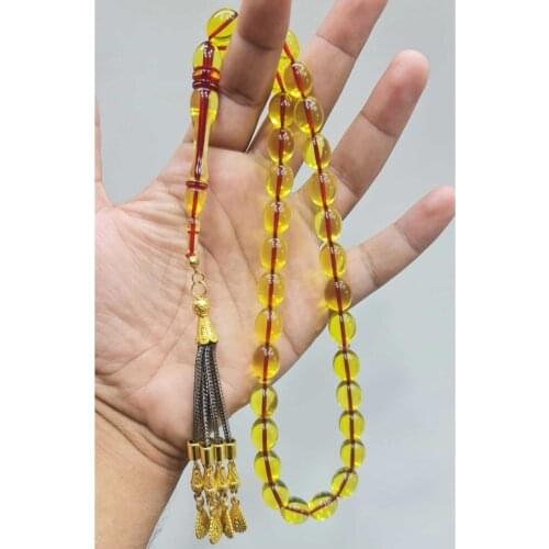 Islamic Tasbih Muslim Rosary Beads 33 Prayer Rosary For Men Bracelet For Men Accessory amber oltu amber stone Handmade Turkey