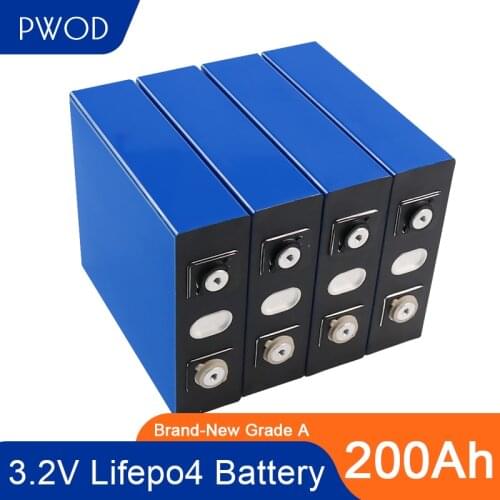 200AH lifepo4 busbars 105AH cell 12V 24v 48V Rechargable Battery Pack For PV RV Solar Energy Storage System