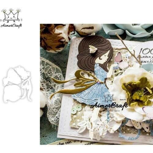 Lovely Girl Metal Cutting Dies Scrapbooking Stencil For DIY Paper Card Decorative Embossing Die Cut Craft Dies New 2019