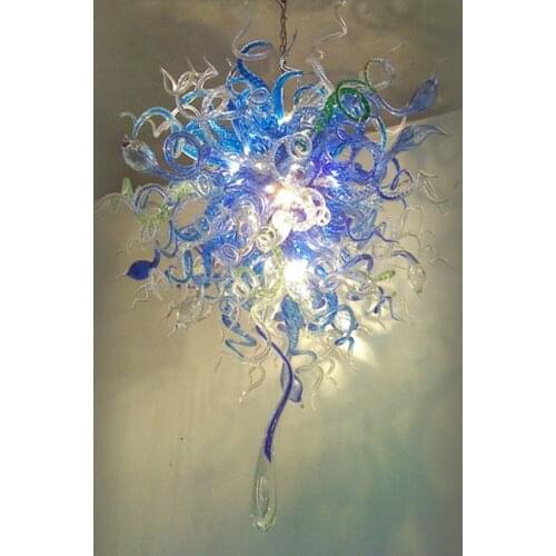 Mini Style Hand Blown Glass Chandeliers New Arrival Warranty Colorful New Trending LED Pendant Light