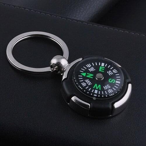 Fashion Creative Compass Metal Car Keyring Keychain Key Chain Ring Keyfob Gift