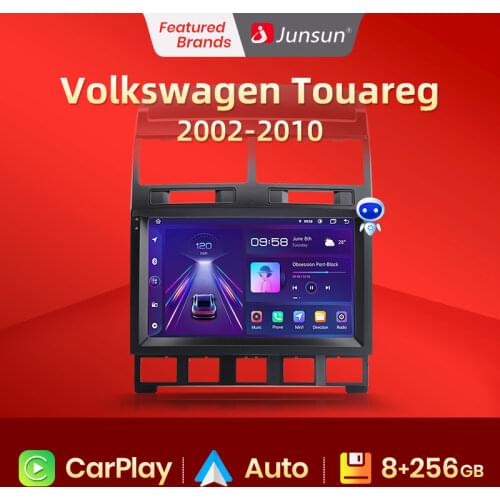 Junsun V1 Pro 4G Android 10.0 4G+64G Car Radio Multimedia Player For VW Volkswagen Touareg 2002-2010 GPS Navigation no 2din dvd