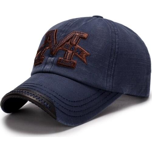 Mens Washed Twill Baseball Cap 100% Cotton Vintage Jeans Baseball Cap Classic Cotton Dad Hat Adjustable Plain Cap