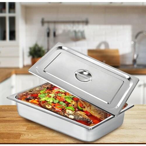 Rectangular Tray Stainless Steel Tray 4 Set Steamed Rice Plate 50 x 30 x 10 cm Stainless Steel Oven Baking Tray Easy to Clean
