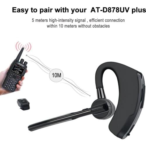 New Original Anytone Noise Cancelling Bluetooth Earphone for Anytone AT-D878UV Plug Walkie Talkie Exclusively