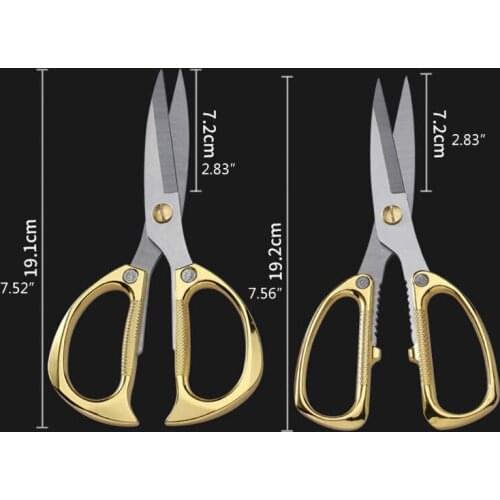 L74D Stainless Steel Household Scissors China Traditional Hand Tool Shear Kitchen Scissors DIY Household Fabric Cut Trim Shear