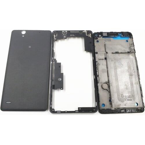 Front Middle Frame Housing For Sony Xperia C4 E5303 E5306 Middle Plate Bezel Case Front LCD Frame Bezel+Battery Back Cover