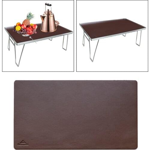 Nordic PU Leather Placemat Household Rectangle Heat Insulation Table Mat Coaster