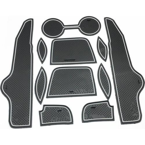 For Toyota Corolla 2007 2008 2009 2010 2011 2012 2013 Red Gate Groove Pads Cup Holder Non-slip Door Slot Mat Rubber Cushion