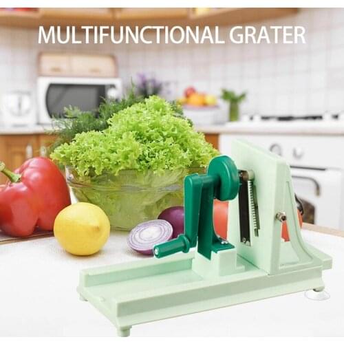 Multifunctional Vegetable Cutter Manual Food Spiral Slicer Kitchen Gadgets Kitchen Tools Gadgets Spiral Grater Cutter