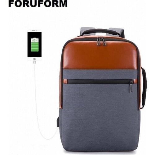 New 15.6'' Laptop USB Backpack School Bag Rucksack Men waterproof Travel Luggage Daypacks Male Leisure Backpack Mochila ZH-146