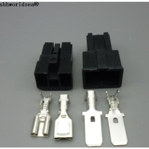 Shhworldsea 10Set 2 Pin 7.8mm Car connector,2P Auto plug,7.8mm Automotive electrical wire connector for car motorcycle Truck etc