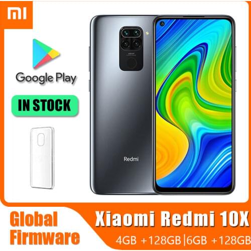 Smartphone Xiaomi Redmi 10X / Redmi note 9 Global ROM 4GB RAM 128GB ROM Mobile Phone MTK Helio G85 48MP Quad Camera 5020mAh