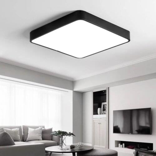 LED Ceiling Light living room Bedroom ceiling lamp Mordern lights Black white gray lighting Nordic simplic Fixture Surface Mount