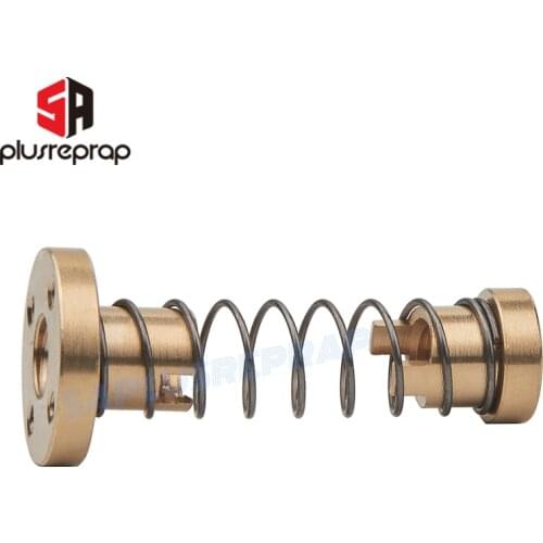 T8 Anti backlash Spring Loaded Nut Elimination Gap nut for 8mm Acme Threaded Rod Lead Screws