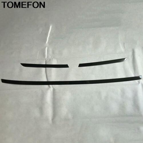 TOMEFON For Audi Q5 FY 2018 2019 Front Bumper Frame Moulding Protector Cover Trim Exterior Accessories Stainless Steel