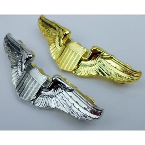 USAAF US MILITARY PILOT AVIATOR WINGS METAL BADGE PIN INSIGNIA BROOCH OF PAIR Military Store