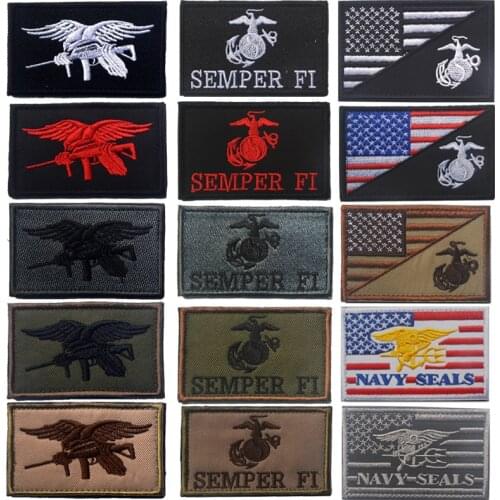 Embroidered Patch Navy Seals Tactical Fastener Hook & Loop Patch U. S. NAVY Emblem Military Patches Embroidery Badge
