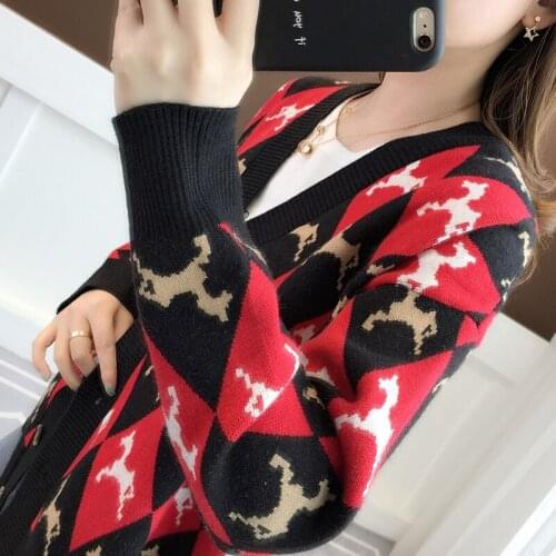 Cardigan Spring Autumn Sweater Women Clothes 2020 Korean Vintage Jacket Streetwear Womens Sweaters Tops Casaco Feminino ZT3055