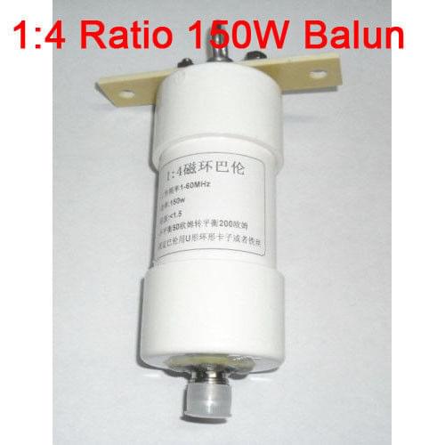 1:4 1-56MHz Ratio 150W Balun for HF Amateur Radio Dipole Shortwave Antennas Short wave