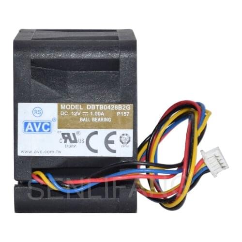 1PCS/5PCS/10PCS DBTB0428B2G For AVC 4028 DC12V 1A 4 Wires PWM High- Speed Server Fan 40*40*28mm