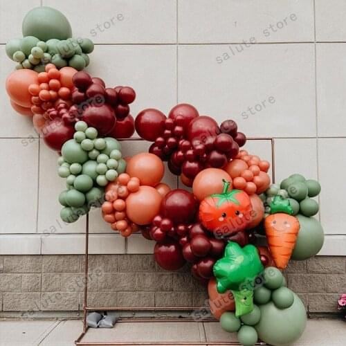 196Pcs Balloon Monochrome Series Arch Garland Kit Accessories Decorations Balloon Halloween Party Decoration St Patricks Day