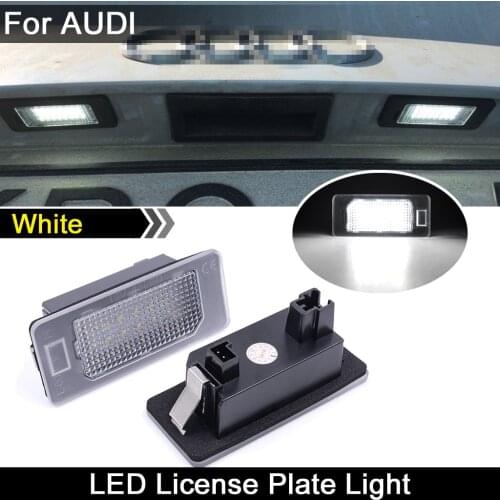 For Audi A4 A5 S5 Q5 TT Roadster TTS RS5 TTRS A6 A1 A7 Car Rear white LED license plate light number plate lamp