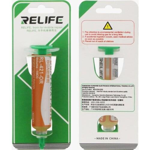 2pcs BGA Powerful Fluid Slurry Active Rosin Flow Welding Mobile Phone Chip Computer SMD PGA PCB Maintenance RL421 Welding Tool