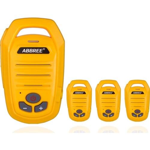 4PCS Abbree AR-639 FRS UHF Frequency Walkie Talkie License-Free 22 Channels USB Charging Handsfree Portable Radio Station