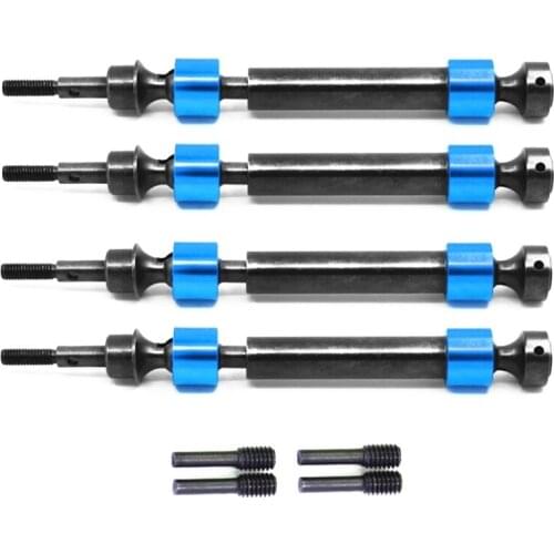 4Pcs Hard Steel Splined CVD Drive Shaft for Traxxas 1/10 Maxx 4S 89076-4 RC Car Upgrade Parts Accessories