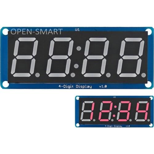 0.56" Red LED 4-Digit Display Module 7 segment 4 bits digital tube led display with Clock Point for Arduino / RPi / AVR / ARM