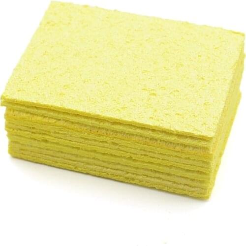 5/10Pcs Yellow Cleaning Sponge Cleaner for Enduring Electric Welding Soldering Iron