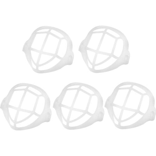 5pcs/set 3D Mouth Mask Support Breathing Bracket PE Reusable Face Inner Cushion Support Frame Mask Holder Face Skin Care elegant