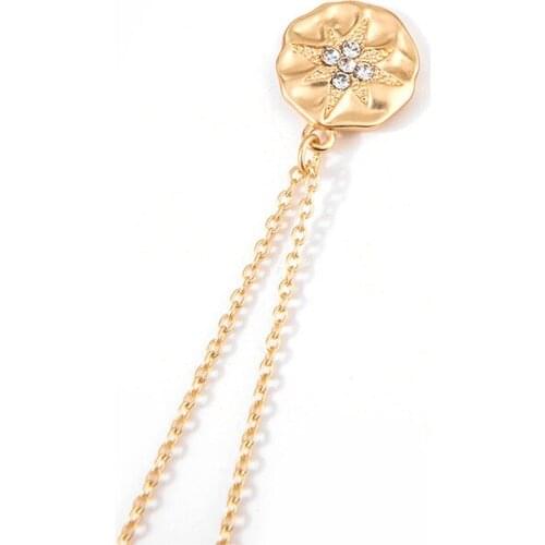 Hot New Sun Necklace For Women Gold Color Chain Choker Round Pendant Necklace Collar Jewelry Gift Bijoux Femme