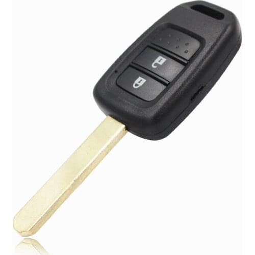 HKOBDII New Style 2B Remote Key Shell Case Smart Car Key Cover Housing for Honda Accord Crosstour HON66 Used in USA Uncut Blade
